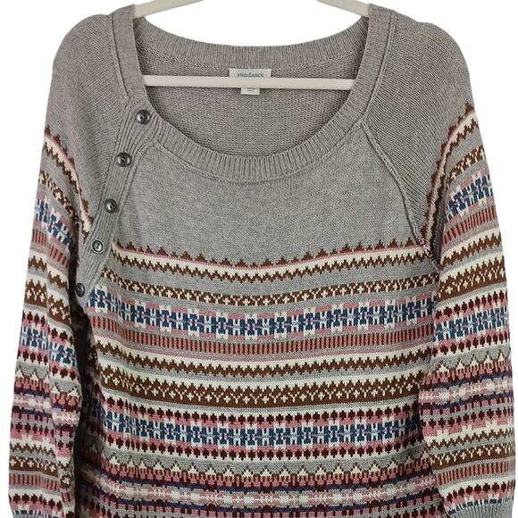 Sundance SZ PM Elise Lighhouse Fair Isle Wool Blend Sweater Dress - Picture 3 of 5